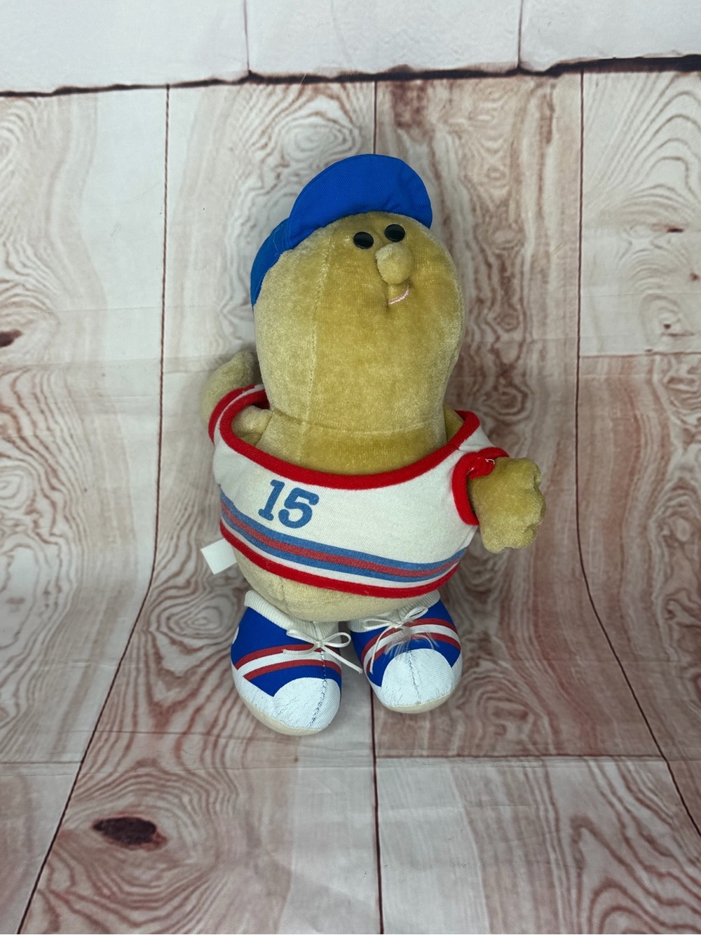Vintage 1985 Avon Somersaults Pals Zappy Peanut #15 Sports Plush Toy